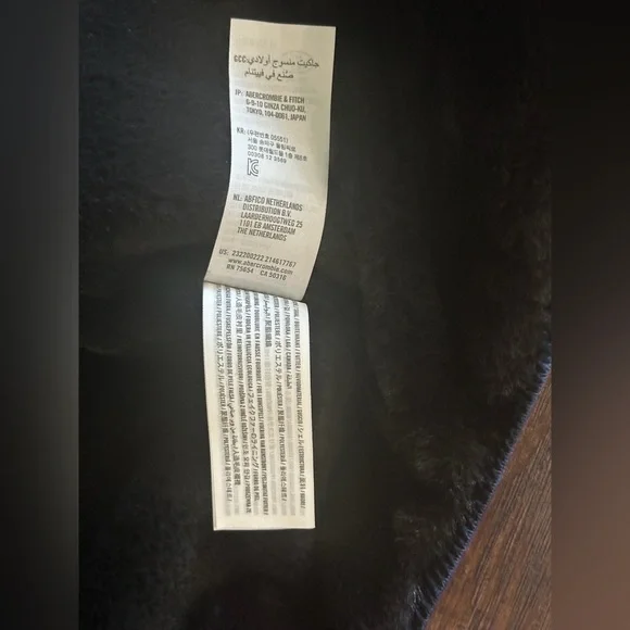 abercrombie kids Boy's Blue & Black Jacket Size 7/8 - Picture 9 of 10